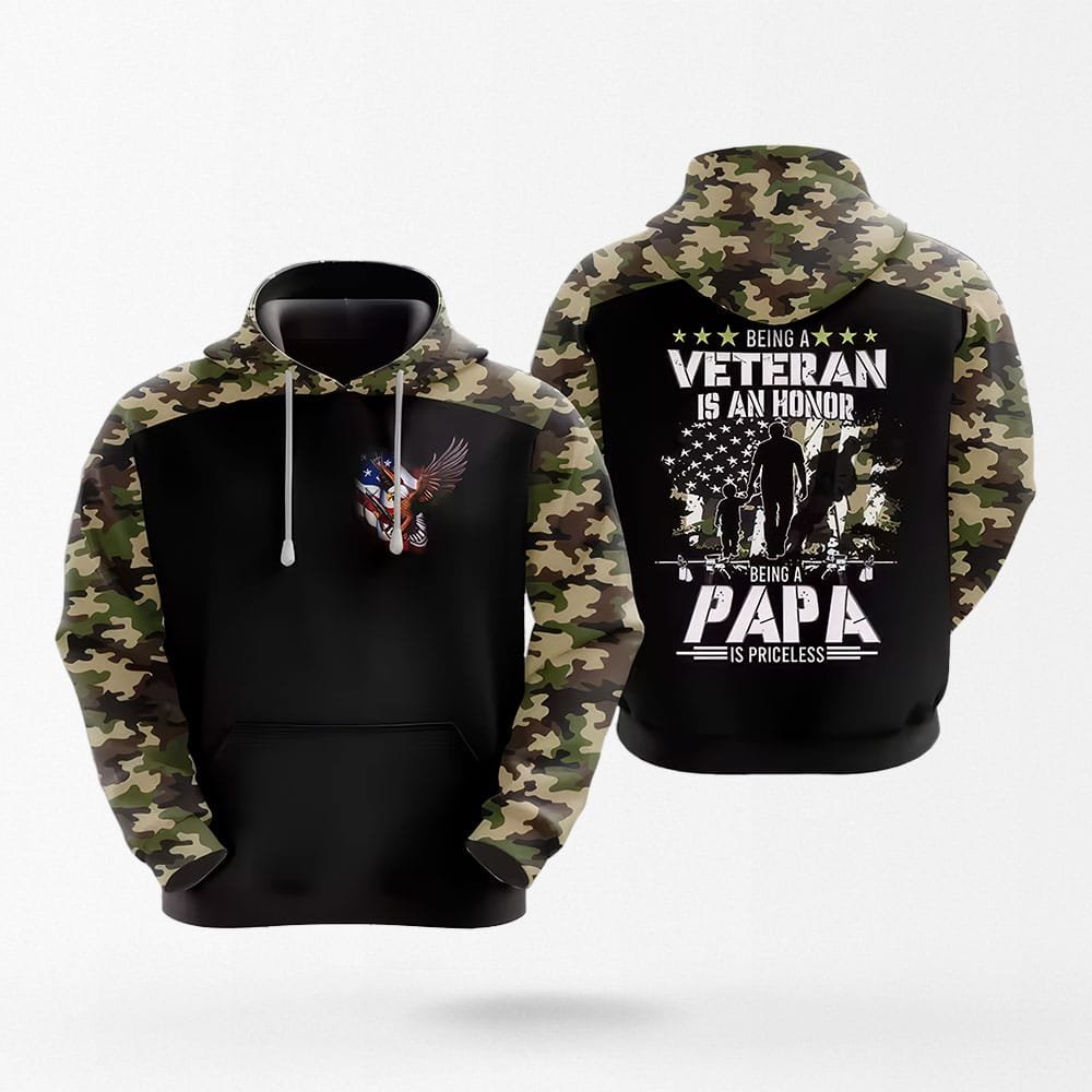 Hoodie Being Veteran Is An Honor