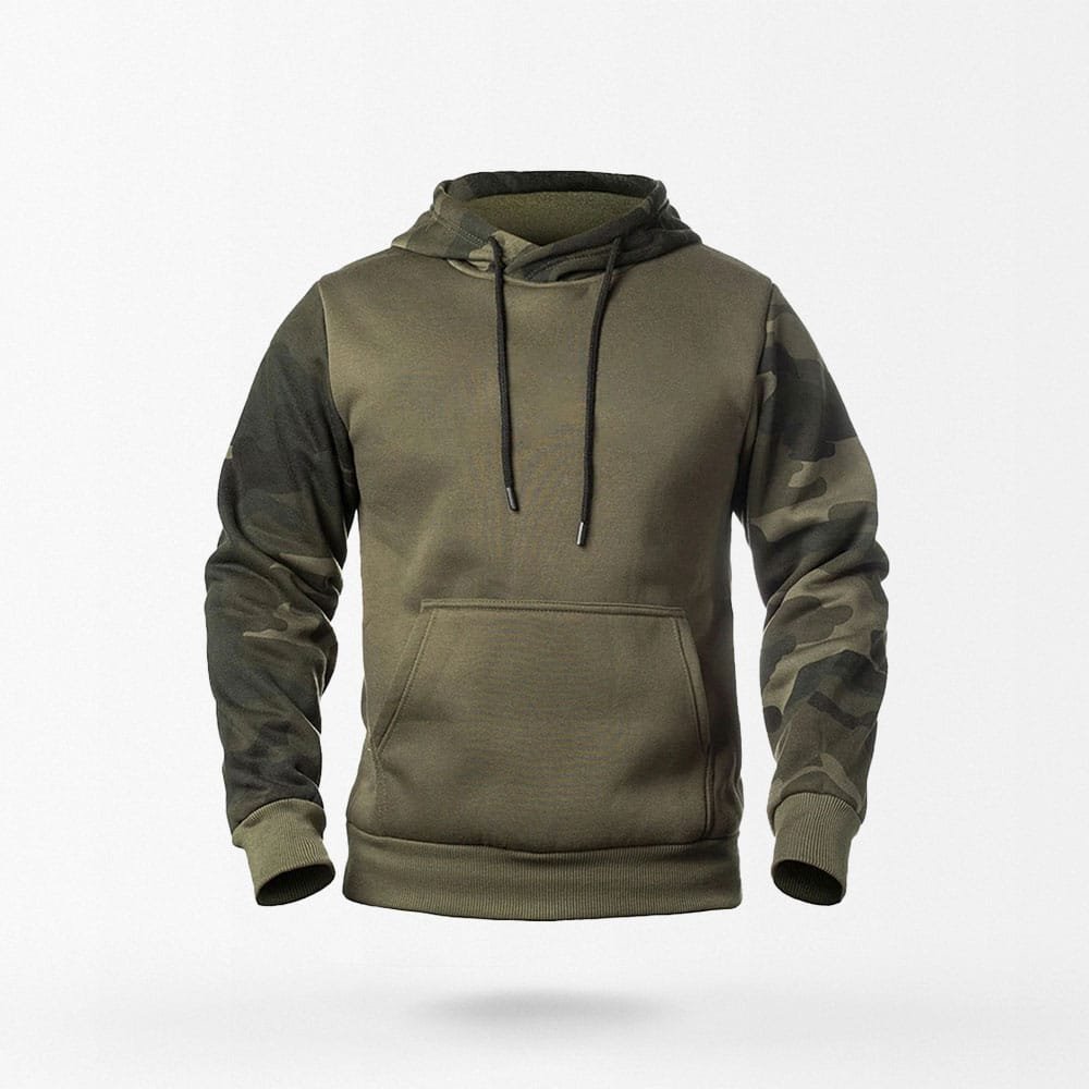 army green camo hoodie