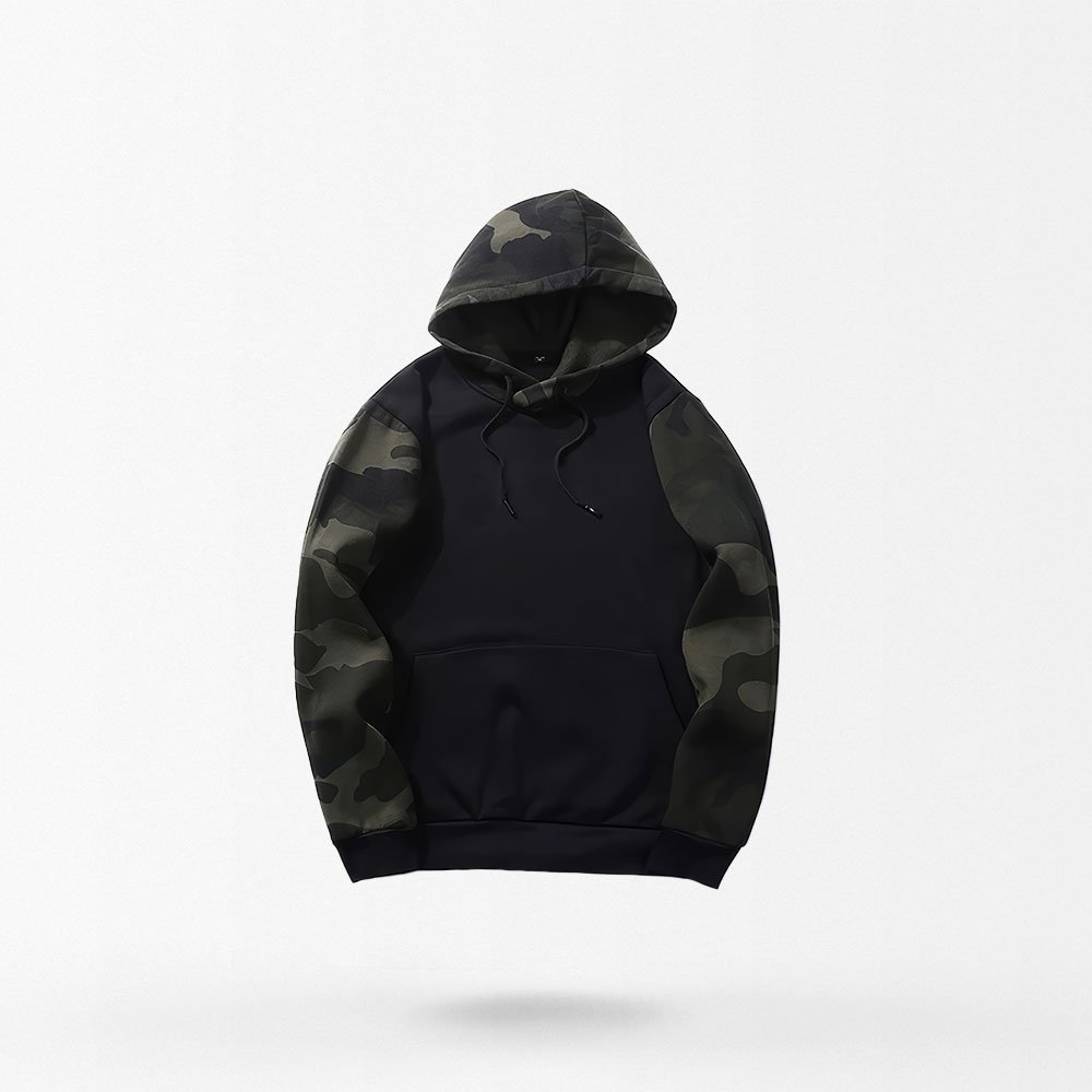 black camo hoodie