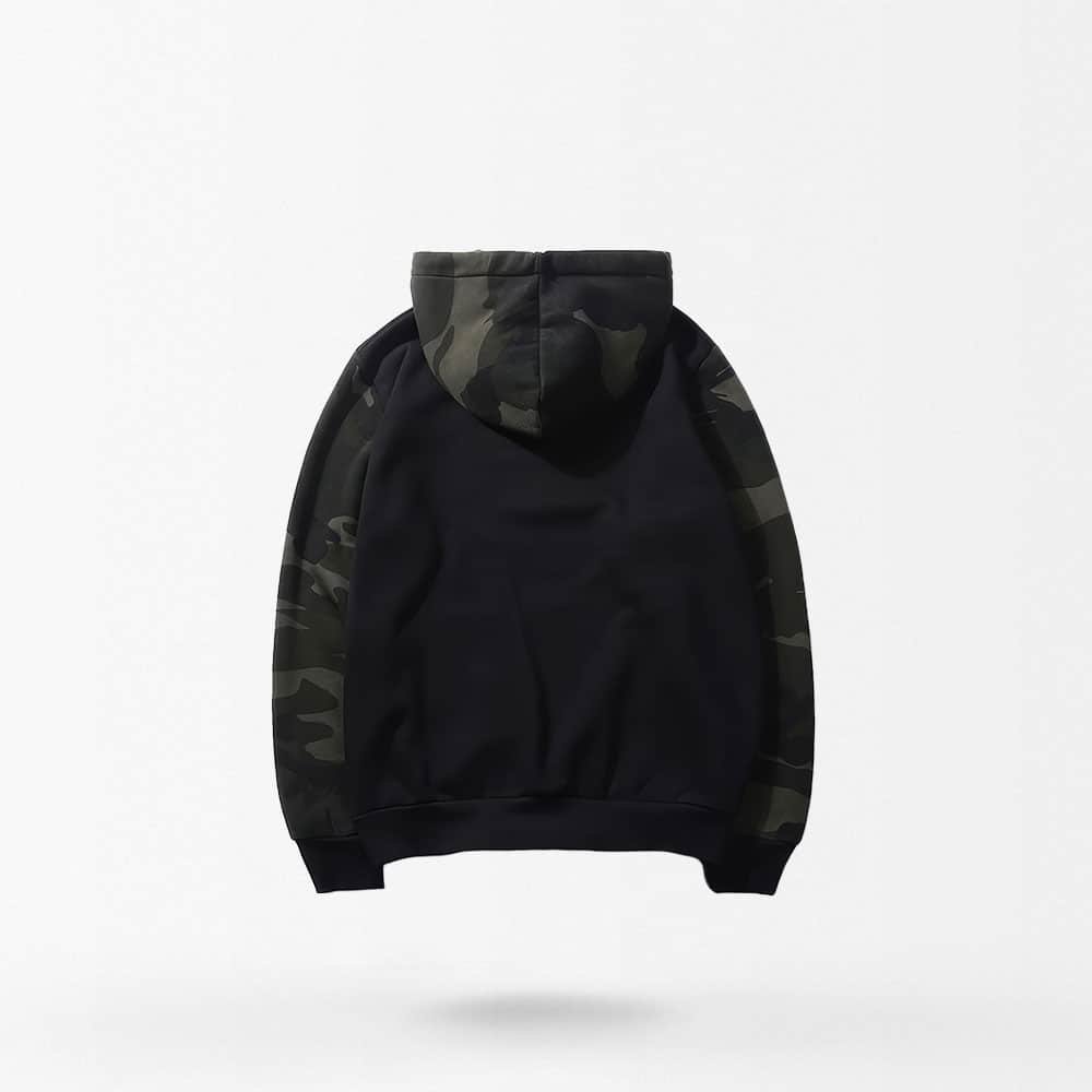 black camo hoodie