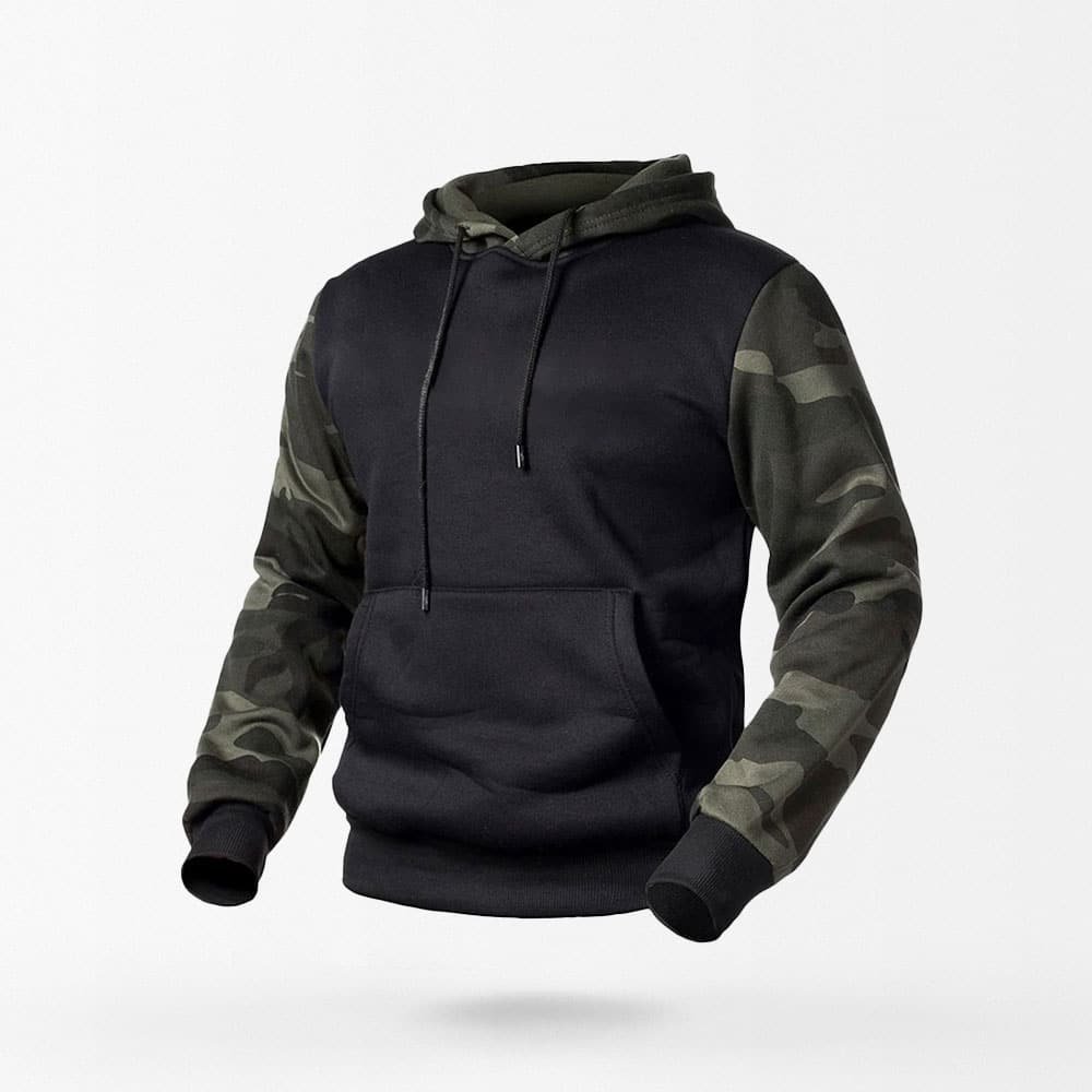 black camo hoodie