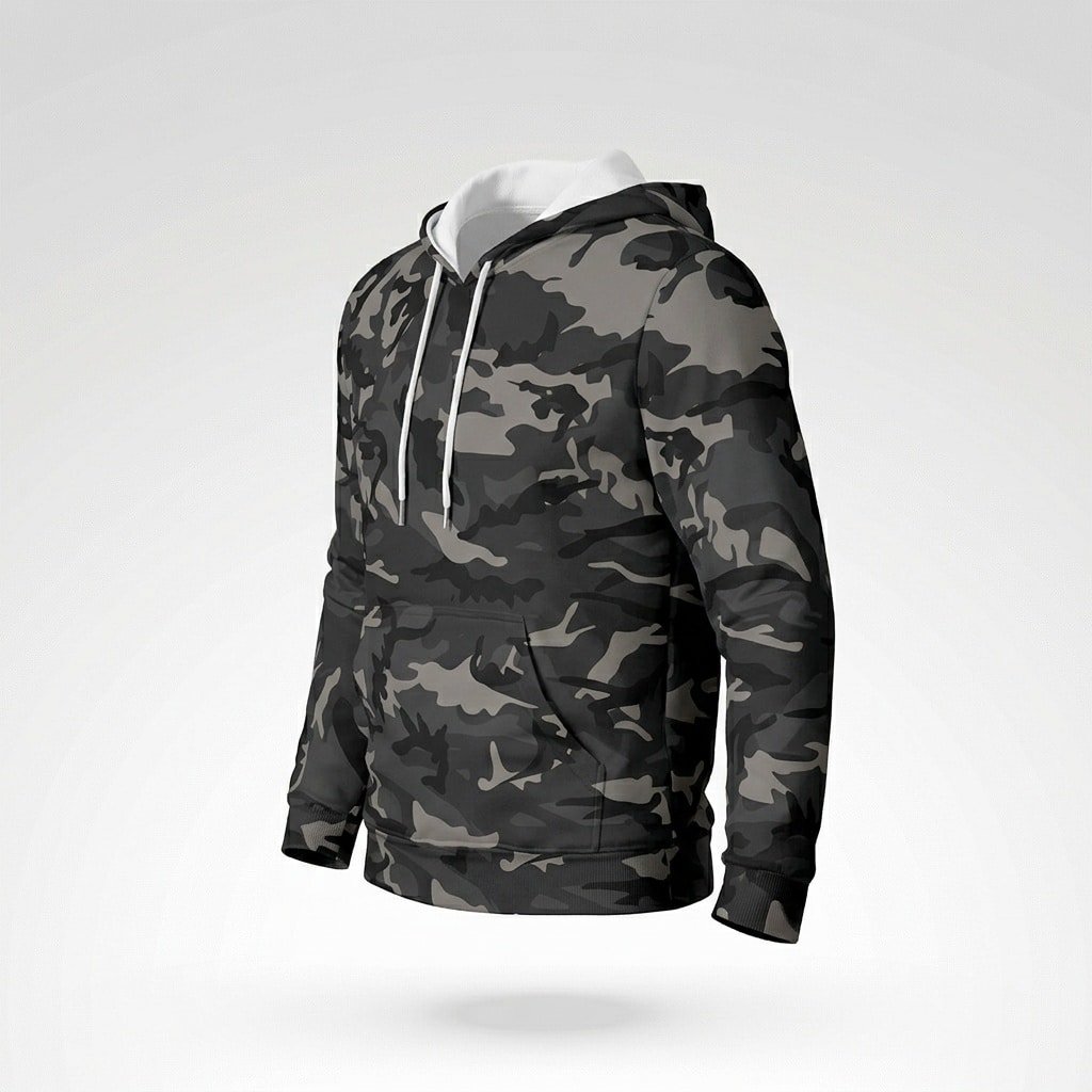 Dark grey camo hoodie