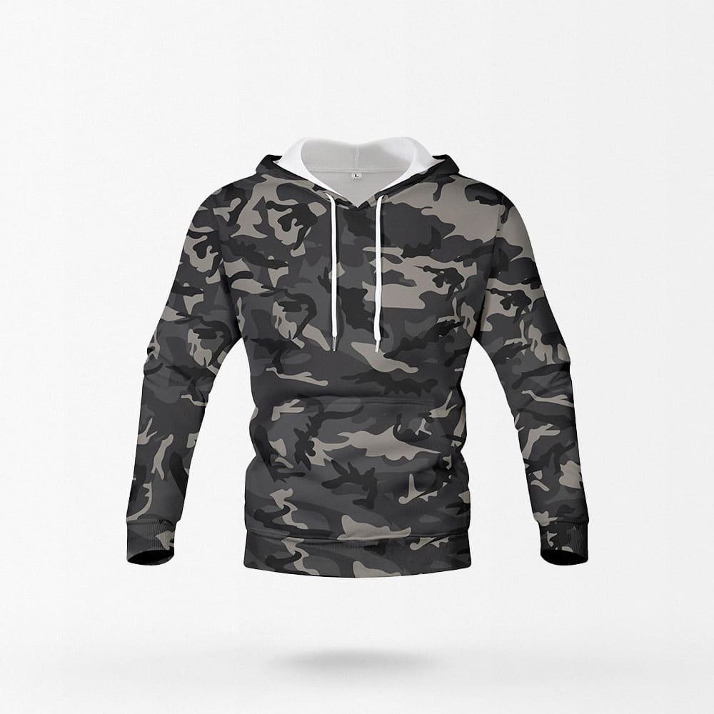 dark grey camo hoodie