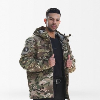 heat reflective camo winter jacket