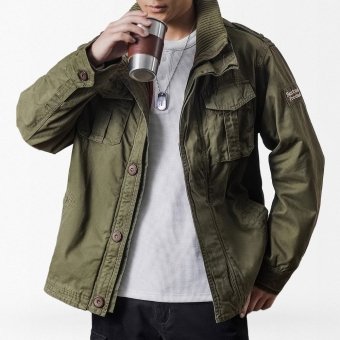 mens green field jacket