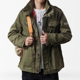 mens green field jacket