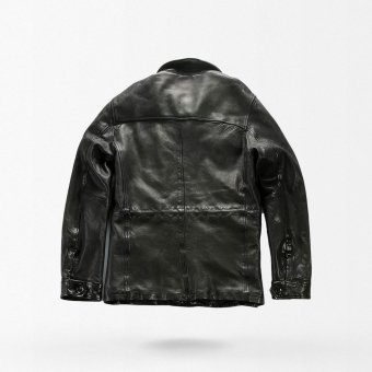 mens leather field jacket