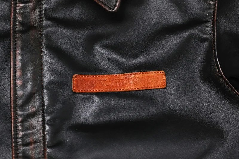 Flight jacket A2 Air Force Patch doublure orange – Image 15