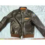 Flight jacket A2 Air Force Patch doublure orange photo review