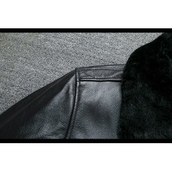 Flight jacket B3 with fur collar Black