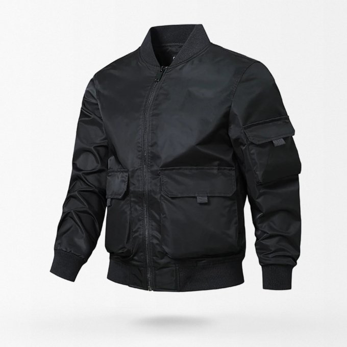 Bomber jacket cargo pockets