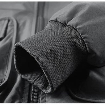 Bomber jacket cargo pockets with colar