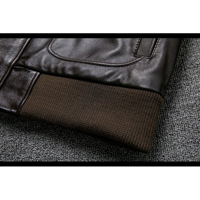 Flight jacket B3 with fur collar Brown