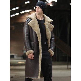 military coat sheep fur collar