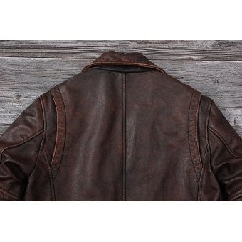 brown leather flight jacket vintage
