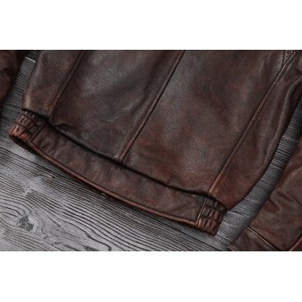brown leather flight jacket vintage