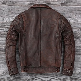 brown leather flight jacket vintage