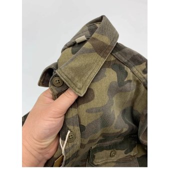 Green camo button shirt
