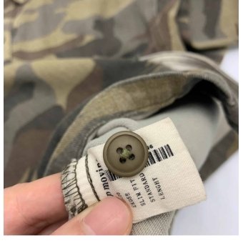 Green camo button shirt