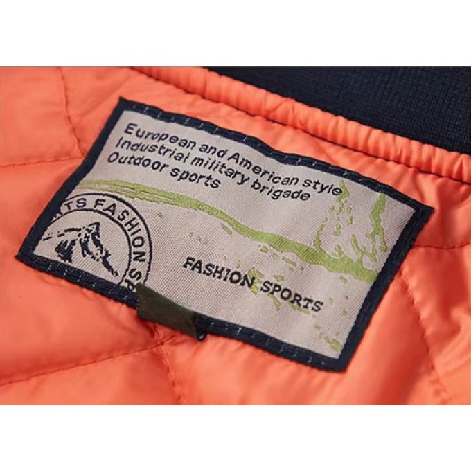 MA-1 flight jacket with patches Navy Blue
