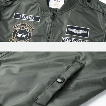 MA-1 flight jacket with patches Olive Green