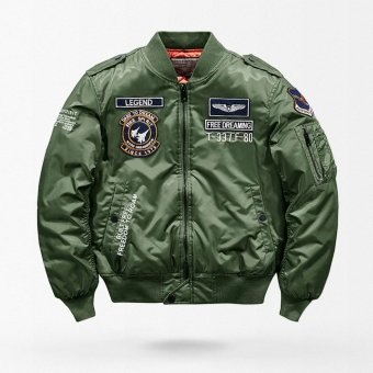 MA-1 flight jacket with patches Olive Green