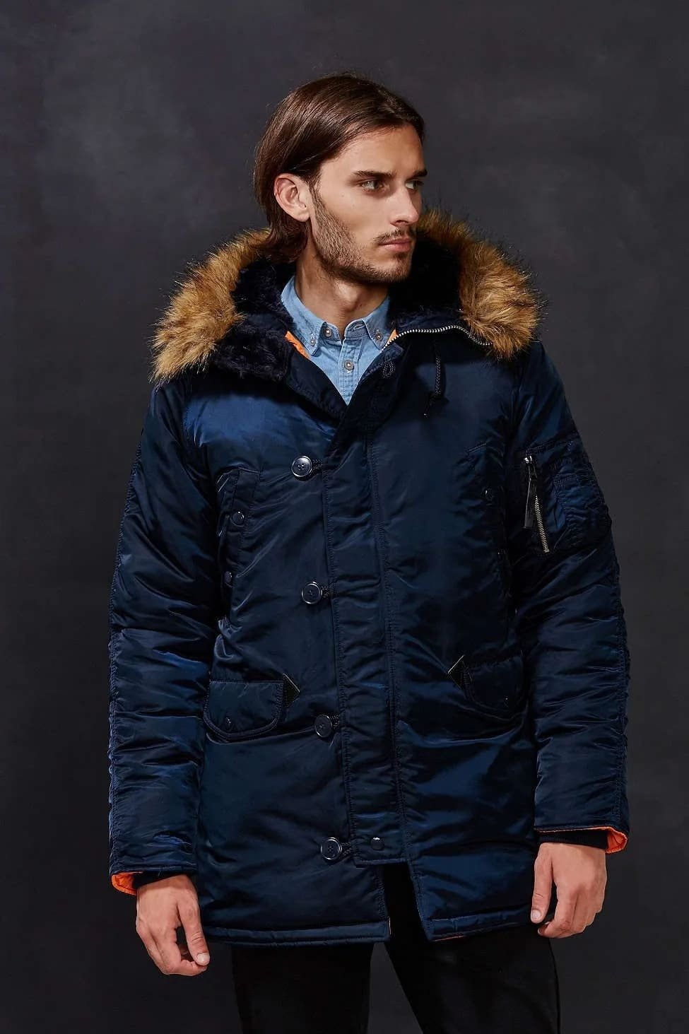 Men's N3B Polar Warm Cotton Parka