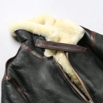 Men A2 Shearling Leather Jacket