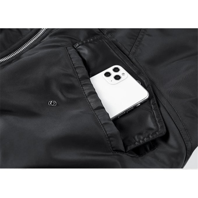 Mens winter techwear bomber jacket