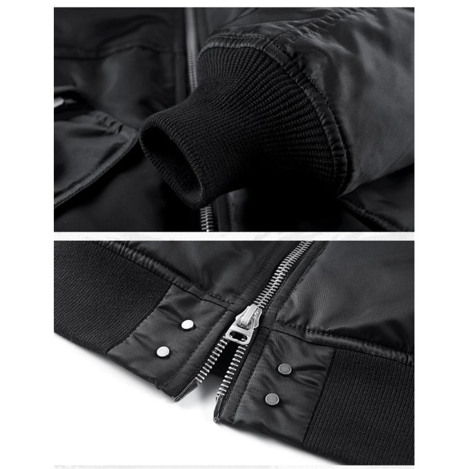 Mens winter techwear bomber jacket