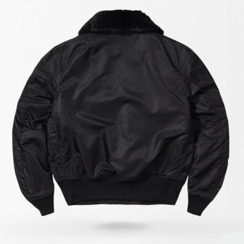 Military 45p flight bomber jacket black