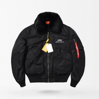 Military 45p flight bomber jacket black