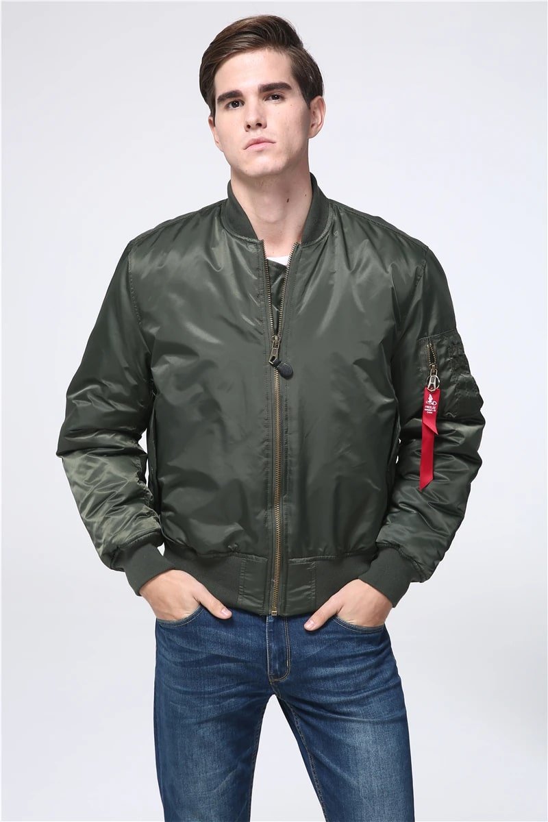 Military Tactical MA 1 Flight Jacket Green