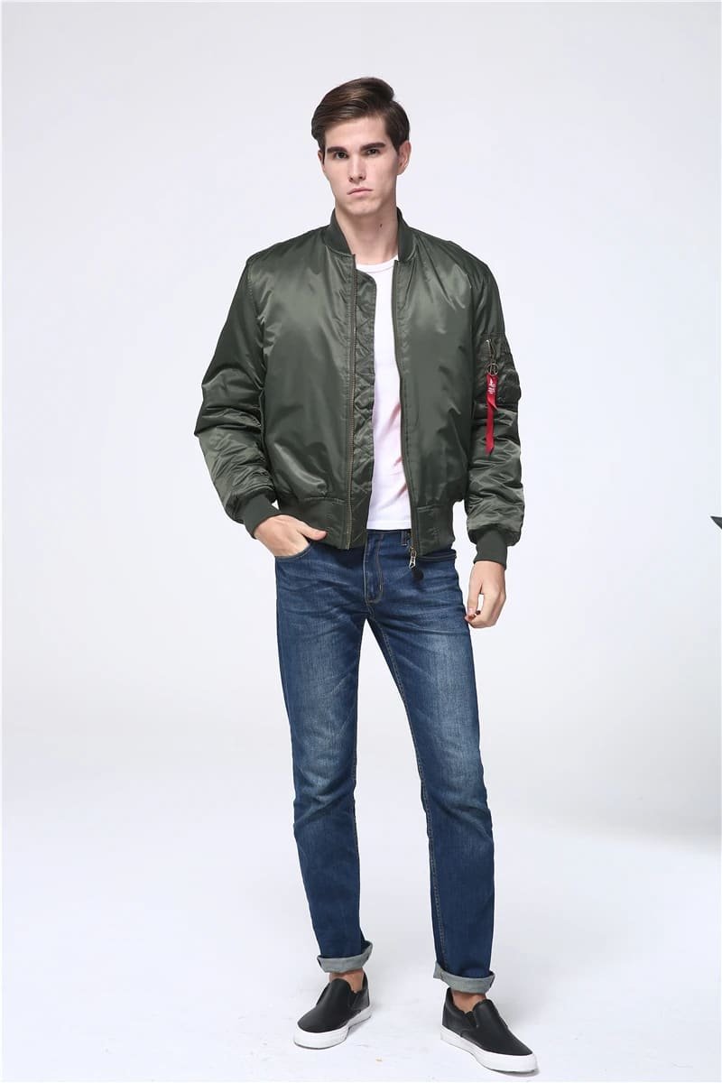 Military Tactical MA 1 Flight Jacket Green