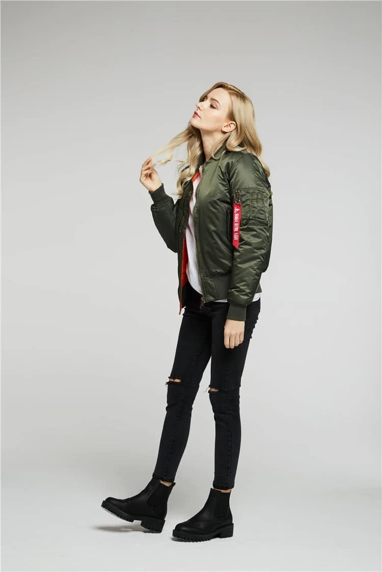 Military Tactical MA 1 Flight Jacket Green