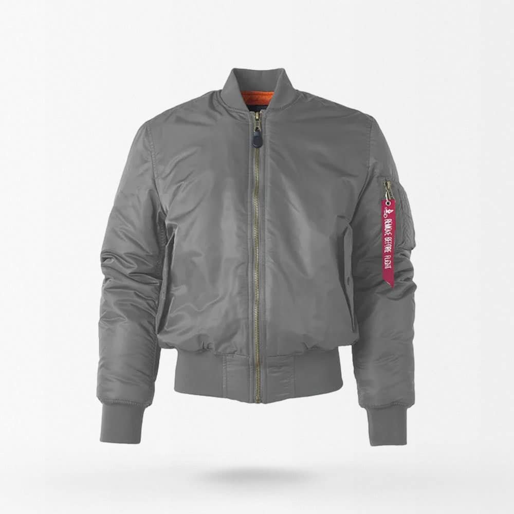 Military Tactical MA 1 Flight Jacket Grey