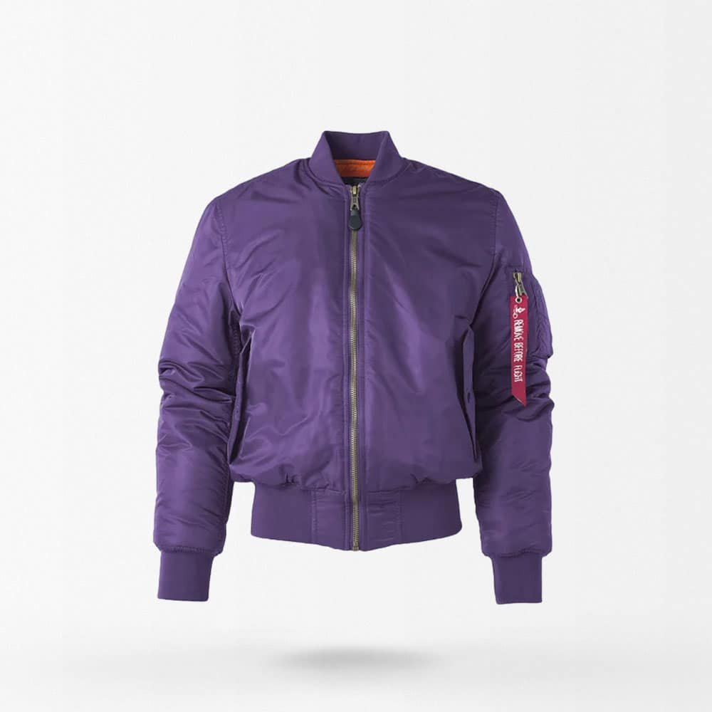 Military Tactical MA-1 Flight Jacket Purple