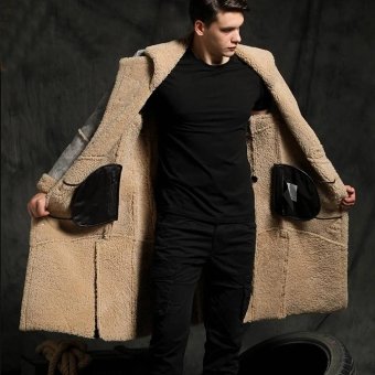 Military sheepskin coat