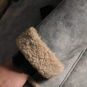 Military sheepskin coat