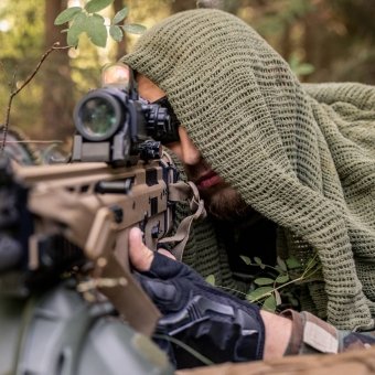 Velos de camuflaje para francotiradores
