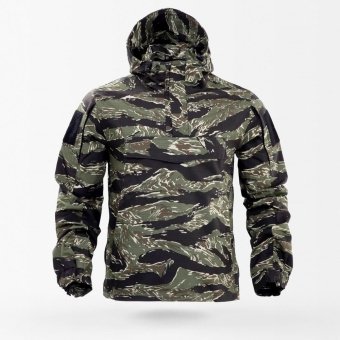 Tiger stripe anorak windbreaker