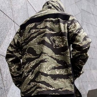 Tiger stripe anorak windbreaker