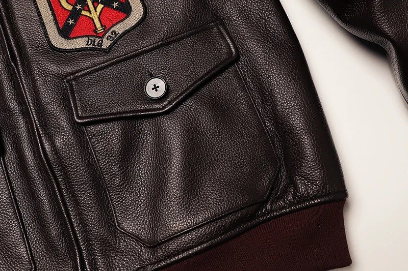 Blouson aviateur en cuir Top Gun Maverick – Image 14