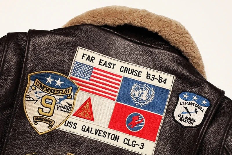 Blouson aviateur en cuir Top Gun Maverick – Image 12