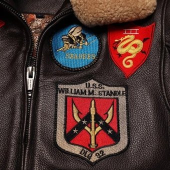 Veste de bombardier en cuir Top-gun-maverick