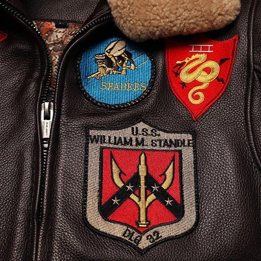 Veste de bombardier en cuir Top-gun-maverick