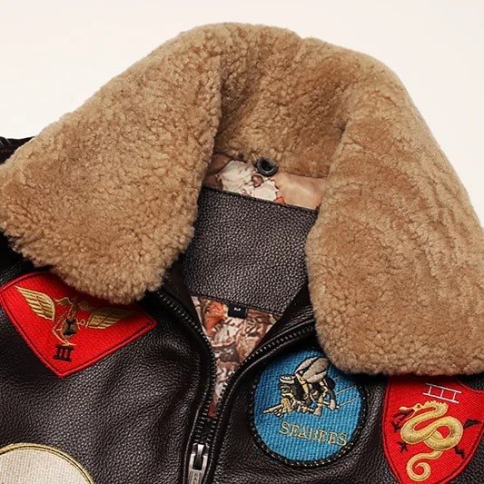 Veste de bombardier en cuir Top-gun-maverick