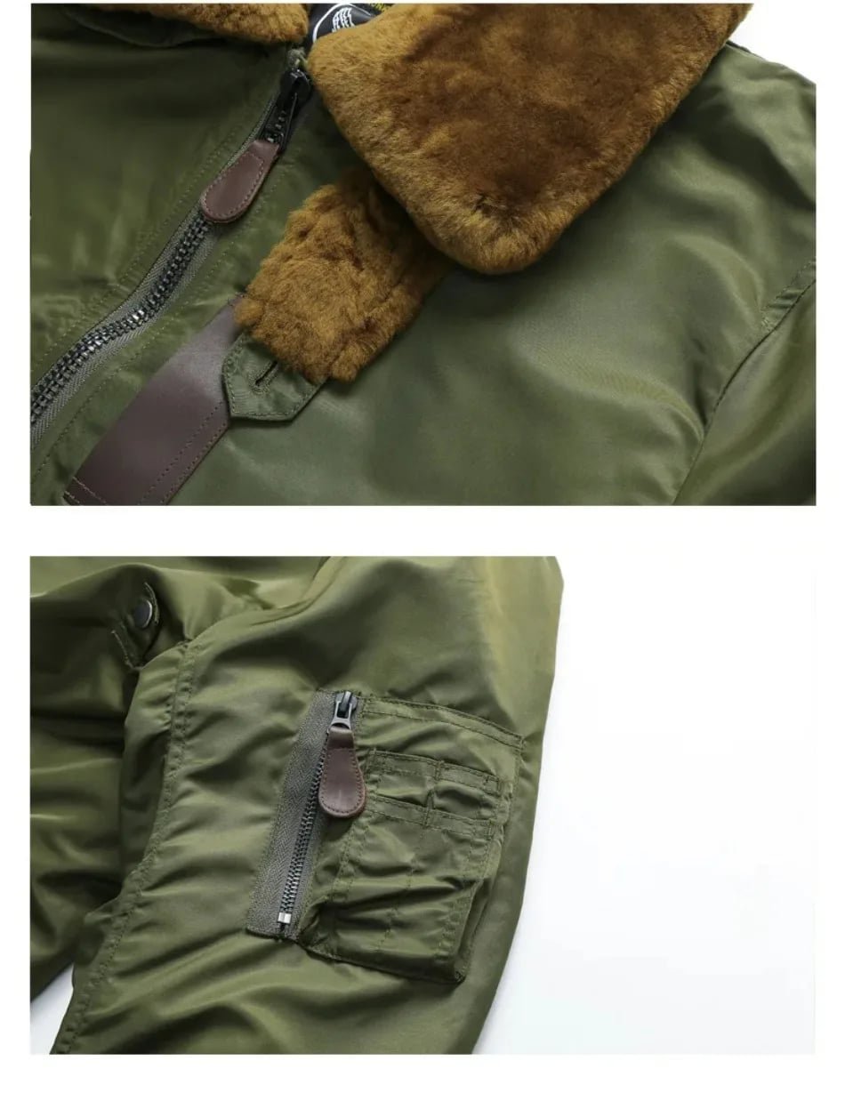 Vintage B15 Bomber Flight Jacket Men