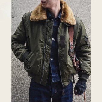 Vintage B15 Bomber Flight Jacket Men