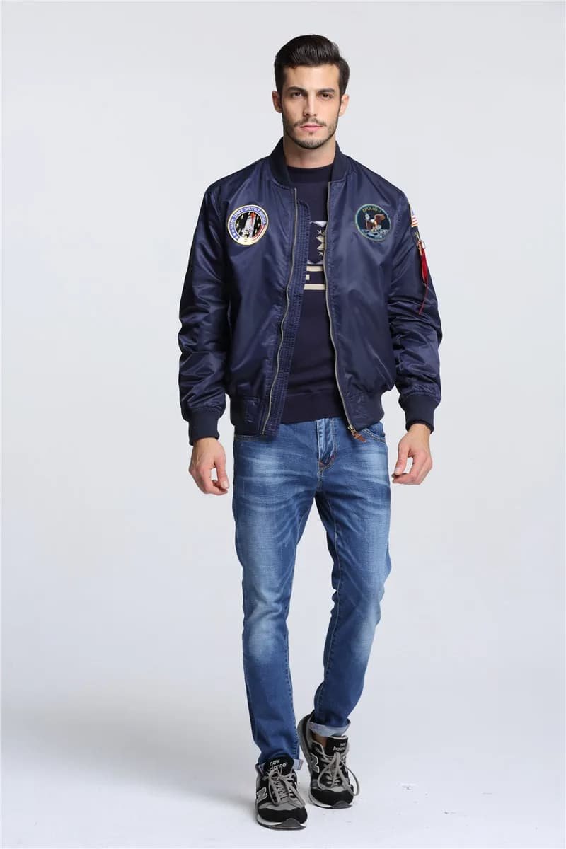 apollo ma 1 bomber flight jacket